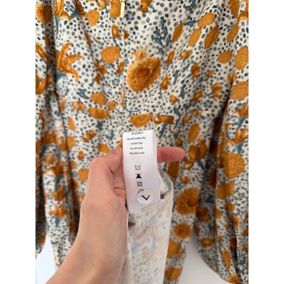 NWT Agua by Agua Bendita Vida Capullo Dress Long Sleeve Maxi Dress Gown - Picture 11 of 11